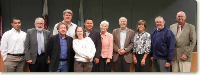 RTC commissioners and alternates at the August 4, 2011 RTC meeting in Watsonville. RTC commissioners and alternates at the August 4, 2011 RTC meeting in Watsonville.